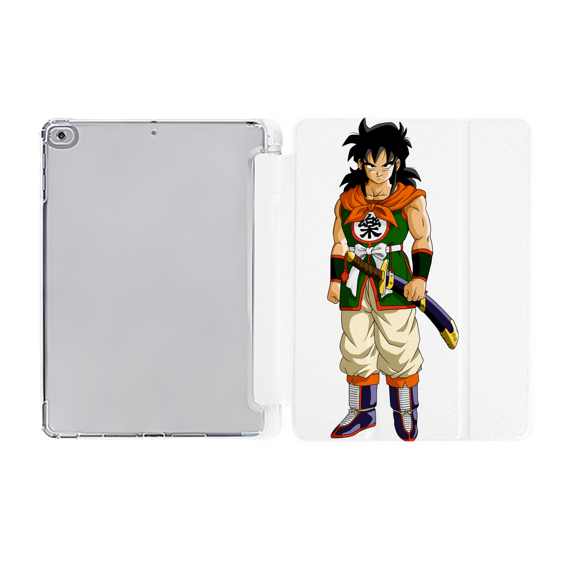 （画像用） ドラゴンボール ヤムチャ DRAGON BALL Yamcha IPad ケース ペン収納付き 三つ折りスタンド PUレザー×シリコン 対応機種9.5/10.5/10.9インチ